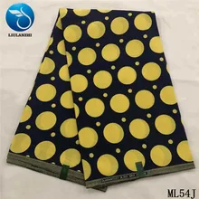 LIULANZHI настоящая восковая ткань s Топ настоящая Анкара восковая ткань настоящий батик ткань для платья 6 ярдов ML54J01-ML54J26