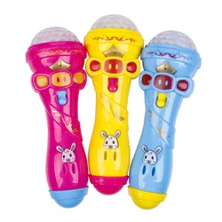 Microphone sans fil pour enfant, jouet scintillant, modèle de Microphone, musique, karaoké, mignon, Mini jouet amusant 