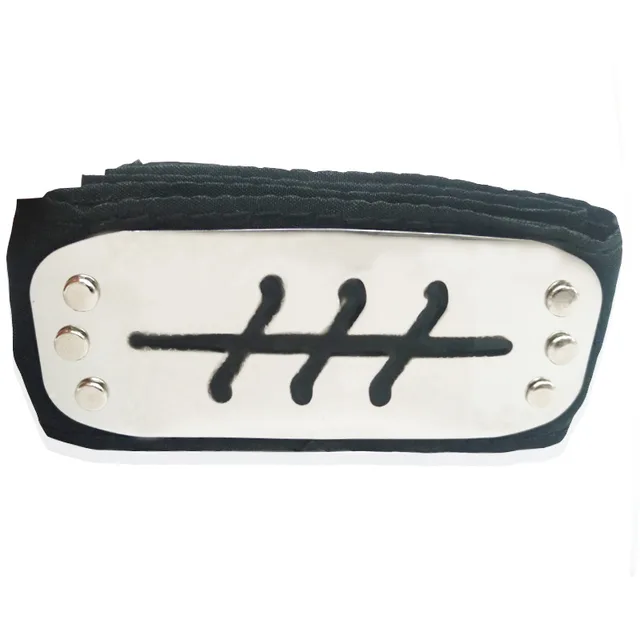 Japanese Hot Anime Uchiha Sasuke Kakashi Cosplay headband Costumes Accessories toys Props Anime headband Props 12