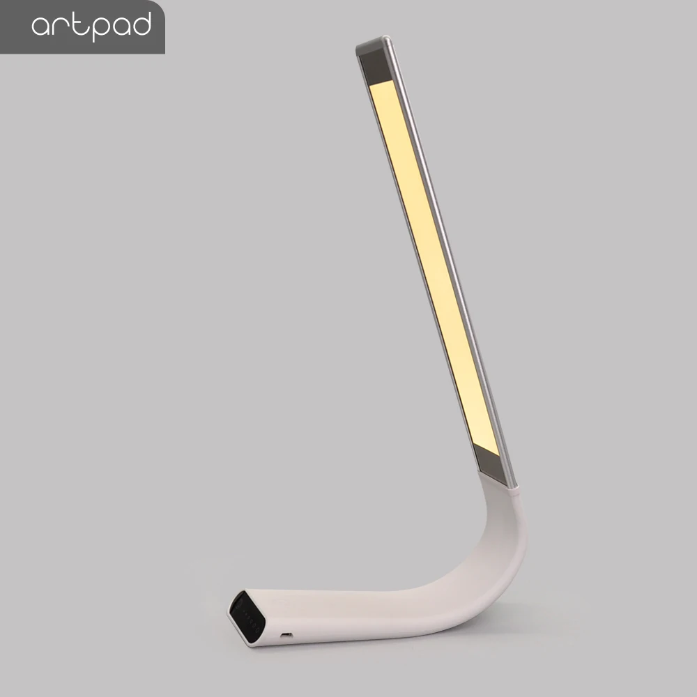 Artpad лампа для защиты глаз с длинными ручками, вращающаяся на 360 градусов, тусклый сенсорный диммер, настольные лампы для спальни с пультом дистанционного управления