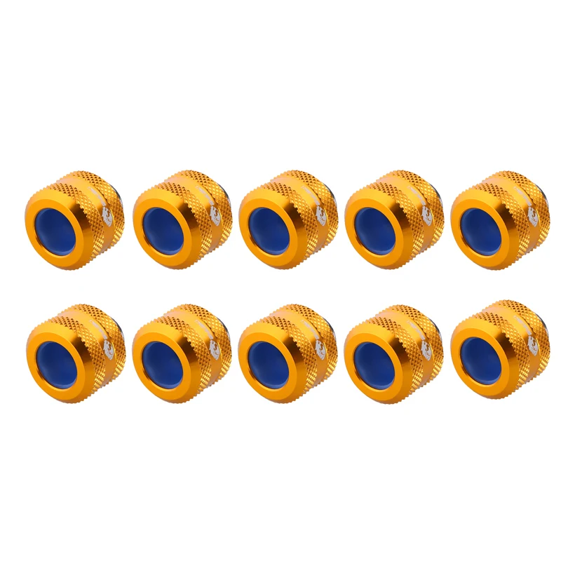 Bykski 8x12 mm Tubo Duro Acessórios de Compressão de Mão Anti Fora Preto Vermelho Branco Ouro Prata Azul g1 B-fthtj-l12 10 Peças - Imagem 4