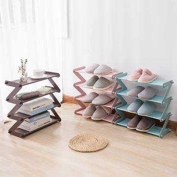 

Foldable Shoe Rack 3/4 Layers Bamboo Shoe Cabinets Shelf Home Organizer Holder Shoes Storage Rack for Dormitory Doorway