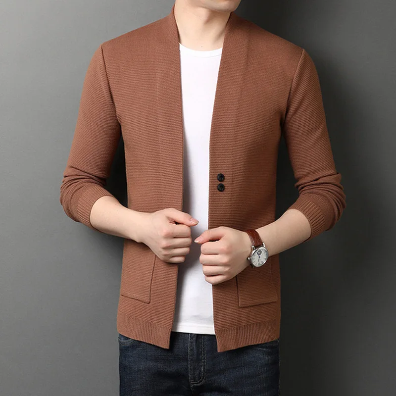 

Ropa Vetement Homme 2020 Button Cardigans Fashion V-neck Sweater Cardigan For Man
