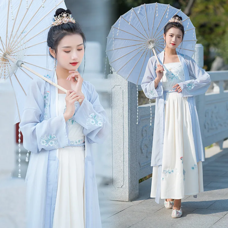 

2020 Photo Shoot Origional New Style Long Sweater Light Purple Towel of Waist-Three-piece Set Chinese Clothing WOMEN'S Dress