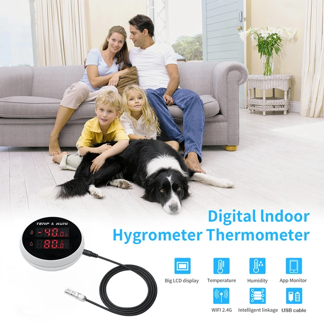 Thermomètre digital (température et humidité) pour intérieur