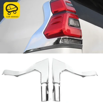 

CarManGo for Toyota Land Cruiser Prado 150 2018 2019 Car Rear Light Lamp Cover Trim Frame Sticker Chrome Exterior Accessories