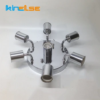 

Multi-heads E27 Screw Ceiling Mount Lights Base Bend Tube LED Bulb Lamp Holder Fitting Living Room Ceiling Spot Lights Fixtures