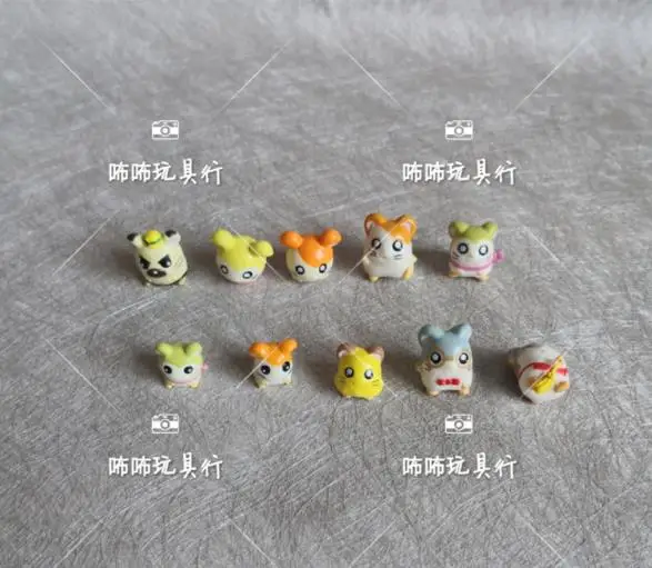 50PCS/lot Cartoon Action Figure Toy Sweet Cute Little Hamsters 2CM Animal Dolls Birthday Gift For Girls Kids Toys 1