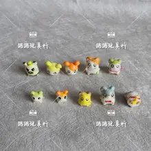 50PCS/lot Cartoon Action Figure Toy Sweet Cute Little Hamsters 2CM Animal Dolls Birthday Gift For Girls Kids Toys