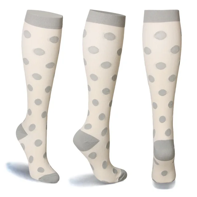 Носки для бега для мужчин и женщин, Спортивные Компрессионные носки Happy tube, поддерживающие нейлоновые, унисекс, для улицы, для гонок, Длинные чулки под давлением - Цвет: 37