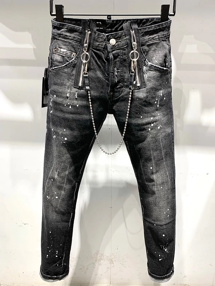 black dsq jeans