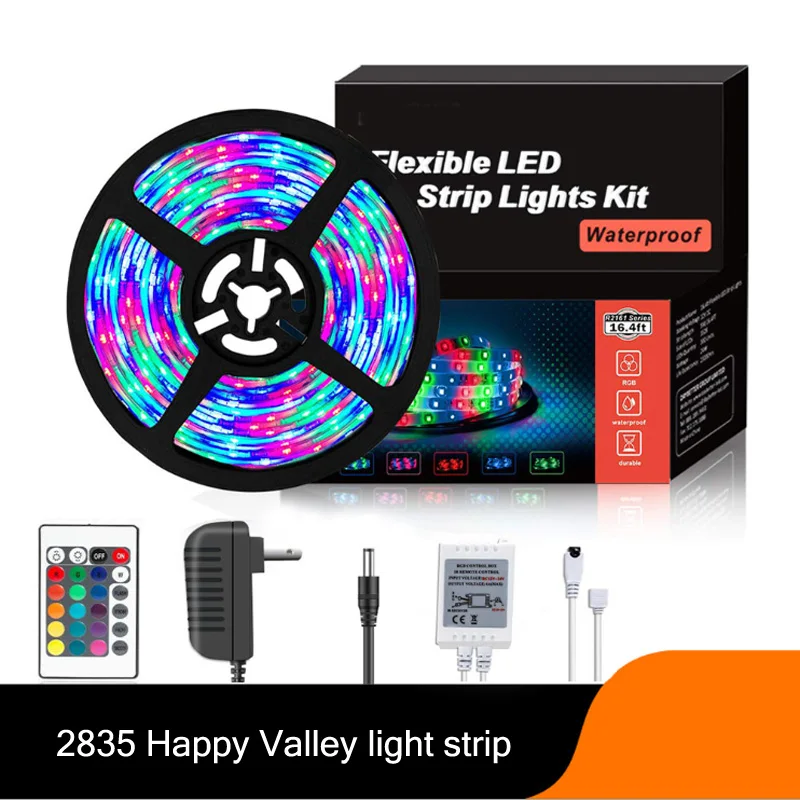 

LED Lights With RGB 2835 Lights With Set Of Glue-Drop Waterproof Magic Lights 5 Meters 10 Meters For Holiday Decoration Lights