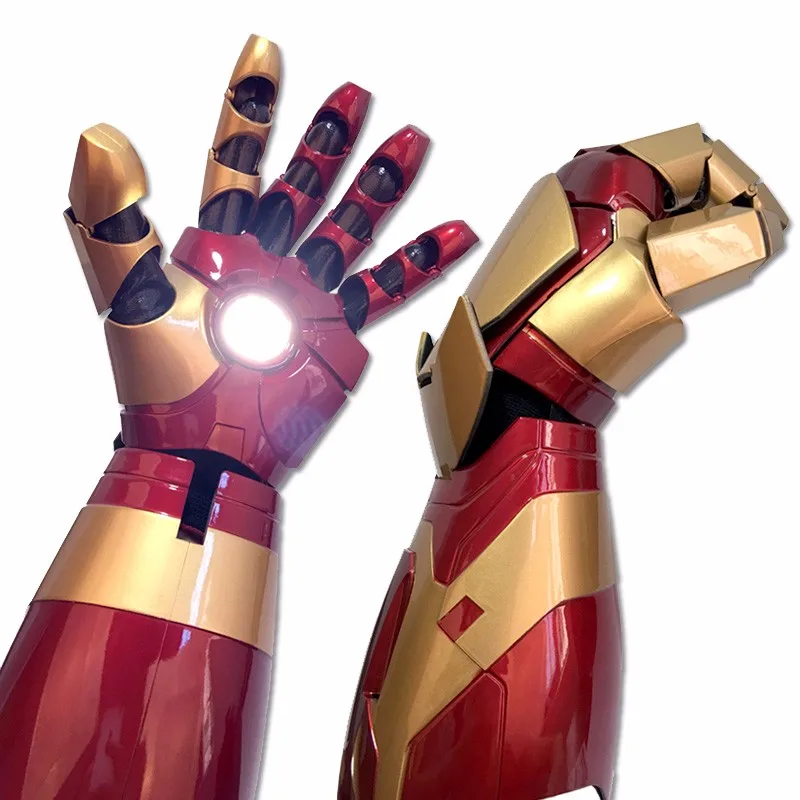 iron man 1:1 armor wearable arm helmet mk42 gloves high quality touch electric open