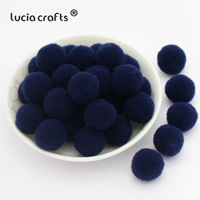 Lucia crafts 288 шт./лот 10 мм Разноцветные помпоны мягкие шарики-Помпоны DIY Швейные Свадебные Скрапбукинг Аксессуары для декора K0405