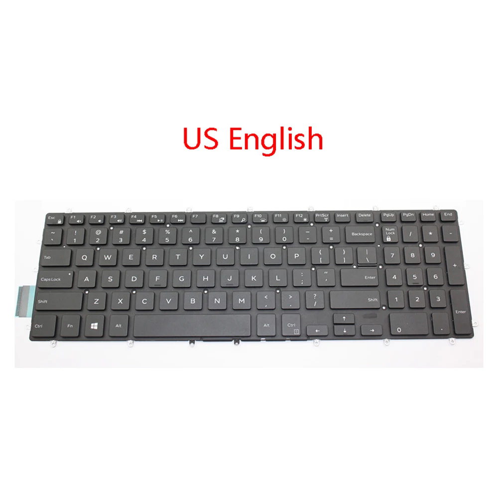 Новая US RU FR TR JP клавиатура для DELL Inspiron 5565 5567 7566 7567 7577 5765 5767 7773 7778 7779 5570 5575 5770 5775