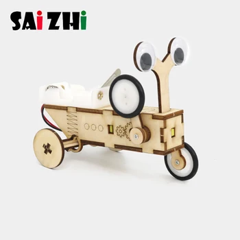 

Saizhi Diy Reptile Robot Technological Invention Creative Electric Toy Handmade Assemble Toys for Student