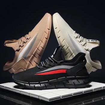 

BG Men running shoes Flywire sneakers Lightweight breathable Outdoor sports casual Various styles big size lace-up 2020 new