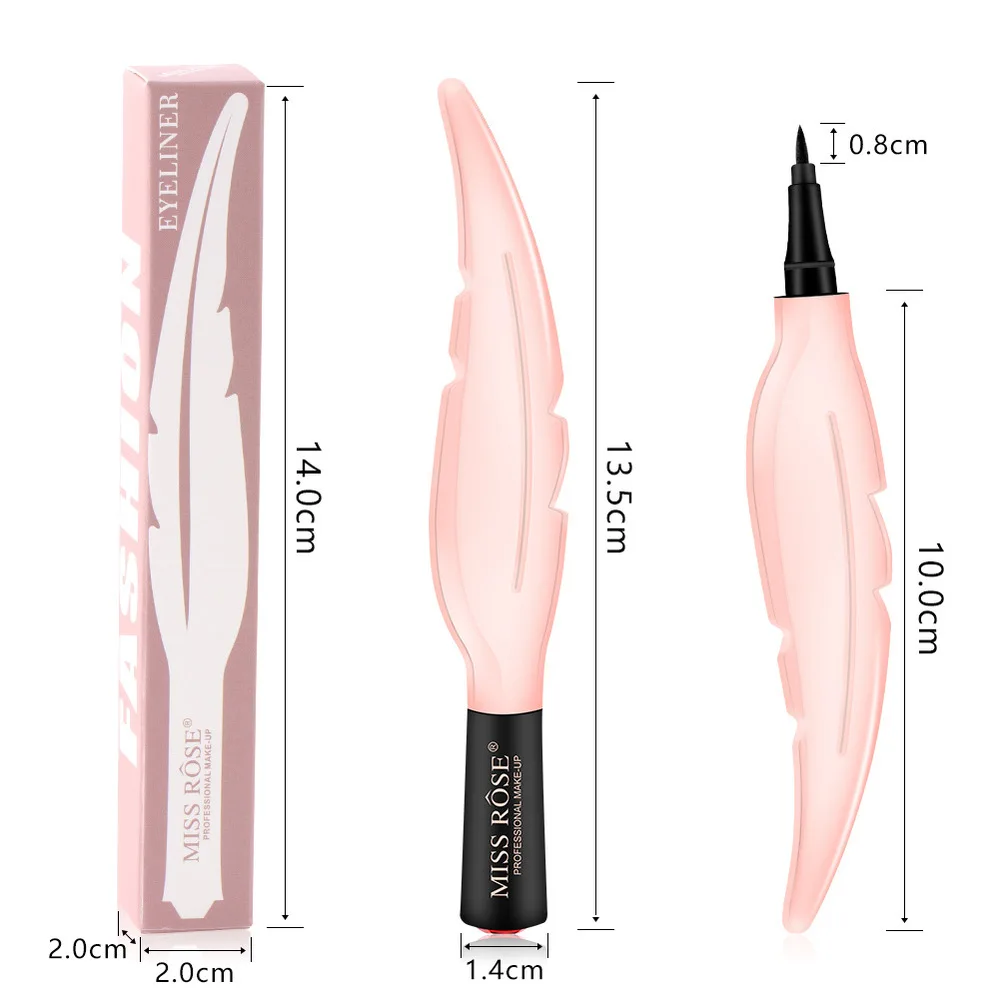 Feather Eyeliner Waterproof Black Liquid Eyeliner Pencil Long Lasting Women Natural Eye Liner Pen Cosmetic Makeup Tool Feather Eyeliner Waterproof Black Liquid Eyeliner Pencil Long Lasting Women Natural Eye Liner Pen Cosmetic Makeup Tool