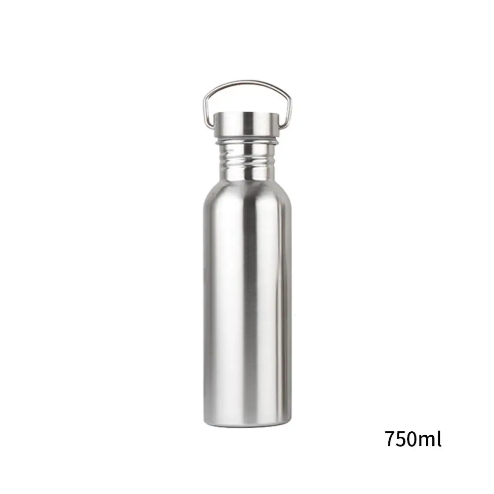 750ml 350/550/750/1000 мл Нержавеющая сталь бутылка для воды большой Ёмкость герметичная бутылка для воды с крышкой для кемпинга на открытом воздухе велосипедного спорта - Цвет: 750ml