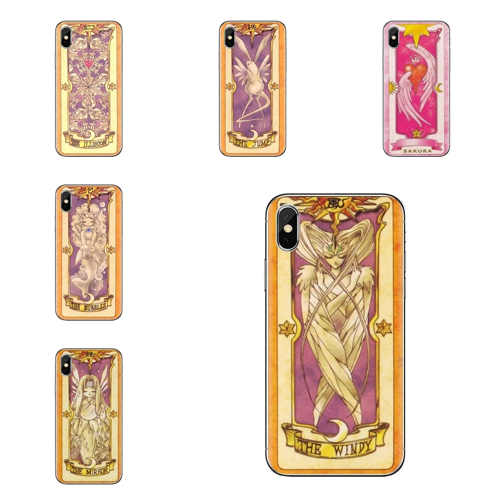 

Transparent TPU Bag Case For Samsung Galaxy S3 S4 S5 Mini S6 S7 Edge S8 S9 S10 Plus Note 3 4 5 8 9 sakura card captor Voice Card