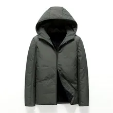 Зимняя мужская плотная простая армейская зеленая и черная куртка-пуховик с капюшоном, ветровка, теплая тонкая повседневная куртка-карго, пуховая парка, верхняя одежда