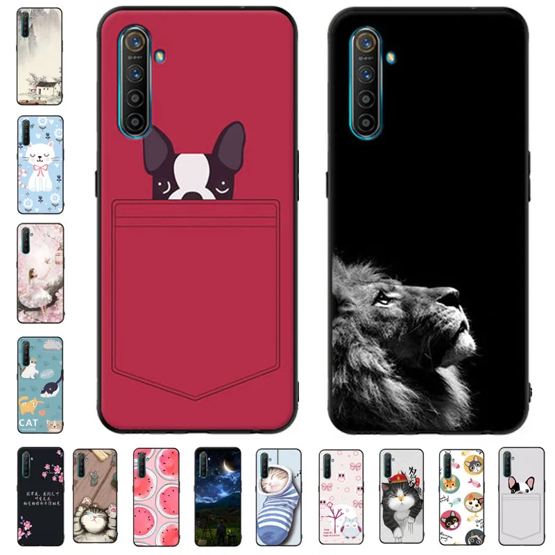 DQG Cover per Oppo Realme X2 + 2 Pezzi Pellicola Protettiva in Vetro Temperato, Morbido Silicone Custodia Trasparente TPU Case - HD Schermo Protettore per (6.40) - LLM36