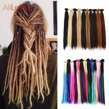 

AliLeader 20Inch Synthetic Ombre 100% Handmade Women Hair Dreadlocks Hair Extensions Jamaican Natural Soft Crochet Braiding Hair