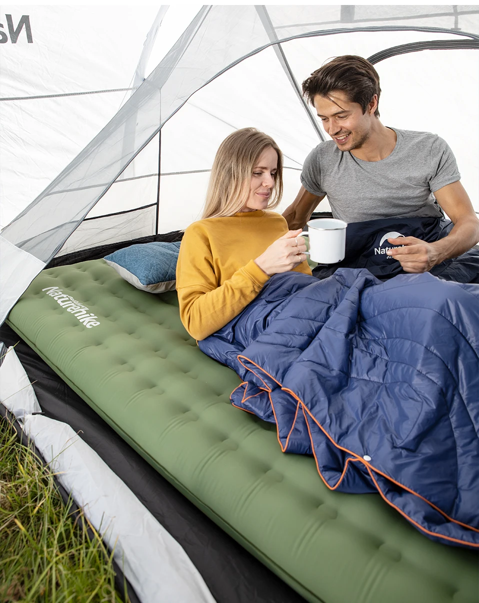 Portátil à Prova Água ao ar Naturehike Engrossado Duplo Colchão Inflável Acampamento Siesta Dportable Livre Esteira Nh19qd010 Tpu Mod. 1263954 8 Naturehike tpu engrossado duplo colchão inflável acampamento