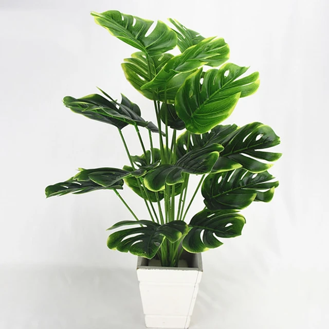 Enhance Your Décor with Artificial Silk Palm Monstera Leaves