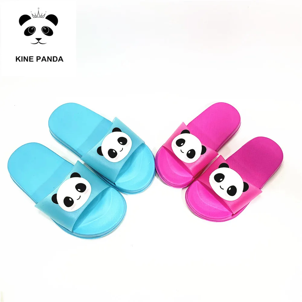 

KINE PANDA Little Kids Slippers Girls Boys Toddler Baby Slippers Children Cartoon Panda Indoor Garden Shoes 3 4 5 6 8 Years Old
