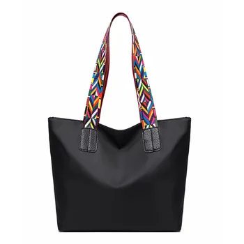 

Hot Selling Women Bag Fashion Ribbon Women's Handbag Solid Color Osford Colth Women Shoulder Bag Large Capacity Hangbags