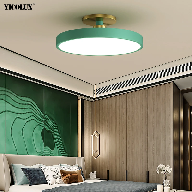 Colorful Simple Modern LED Chandelier Lights Living Study Room Child Bedroom Aisle Corridor Loft Home Lamps Indoor Lighting