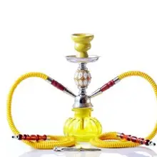 Двойной шланг кальяна комплект кальян nargile трубы с Керамика ароматы чашей металлические щипцы для углей кальян наргиле аксессуары