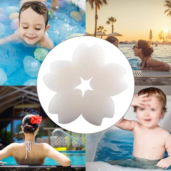 

10pcs/set Reusable Oil Absorbing Sponge Home Swimming Pool Multifunction Portable Spa Floating Sakura Shape Hot Tub Scum Cleaner