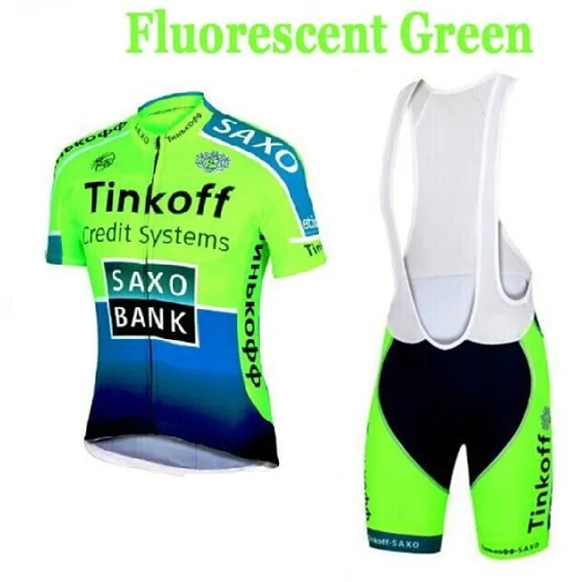 Saxo Bank Tinkoff Ropa Ciclismo/ciclo Ropa Ciclismo Спортивная одежда/bicicleta de carreras Ropa Ciclismo Джерси 9D нагрудник шорты - Цвет: C1