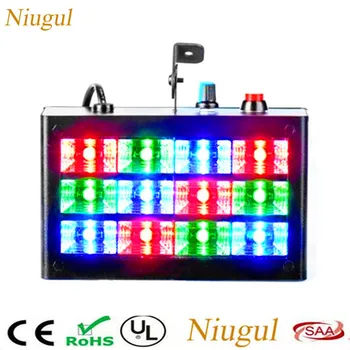 

12 LEDs RGB DJ Stage Sound Active& Audio LED Strobe Light Stroboscope Lighting Flash Effect In Home Party, Disco Show KTV Club