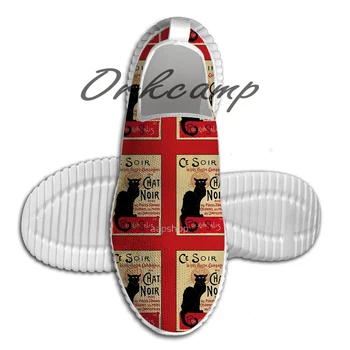 

Sport Running Shoes The black cat le chat noir famous art nouveau ad Light Weight Walking Shoes Breathable Mesh Yoga Shoes