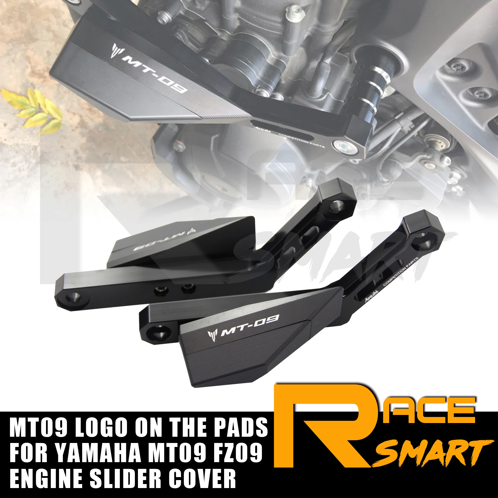 1 комплект прокладки для защиты двигателя YAMAHA MT 09 FZ09 2014 2015 ползунок защита MT09 FZ FJ09
