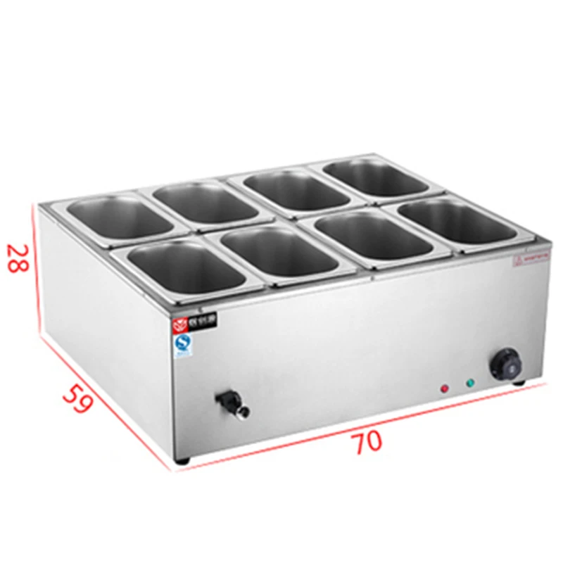 thumbnail image 1 of Estufa para sopa caliente de 1,5 KW, ollas múltiples para conservar el calor, calentador eléctrico, horno comercial de vapor con aislamiento, 1 of 5