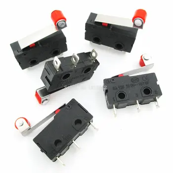 

5PCS Mini Micro Limit Switch Roller Lever Arm SPDT Snap Action 5A 250V Micro Switches