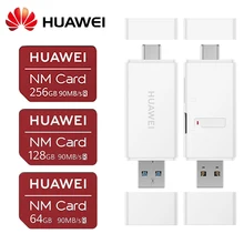 Huawei-Tarjeta NM Original, 90 MB/s, 64GB/128GB/256GB, compatible con Mate 20 Pro, Mate 20 X P30, Huawei USB3.1, Gen 1, Nano lector de tarjetas de memoria