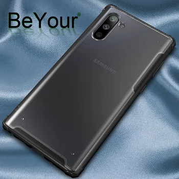 

Armor Shockproof Cases for Samsung Note 10 Case Soft TPU Edge Frosted PC Translucent Phone Cover For Samsung Galaxy Note 10 Plus