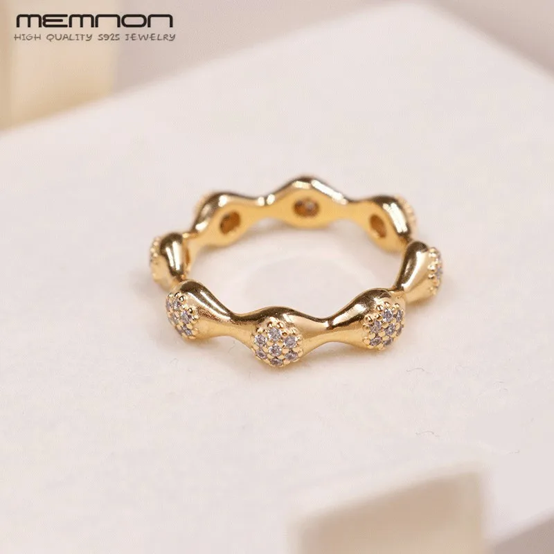 Memnon Новая Осенняя Коллекция love pods кольцо из серебра 925 пробы для женщин anillos с розовым и золотым цветом серебряные ювелирные изделия