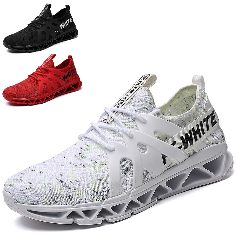 

2019 Spring And Summer New Style Fashion Blade Elasticity Socks Sports MEN'S SHOES Fly-kit Mesh Casual Youth Running Shoes