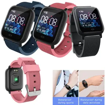 

HD Color Screen Wristwatch Bluetooth Smart Watch Heart Rate Monitor Remote Camera Phone Mate for iPhone Samsung Huawei Xiaomi