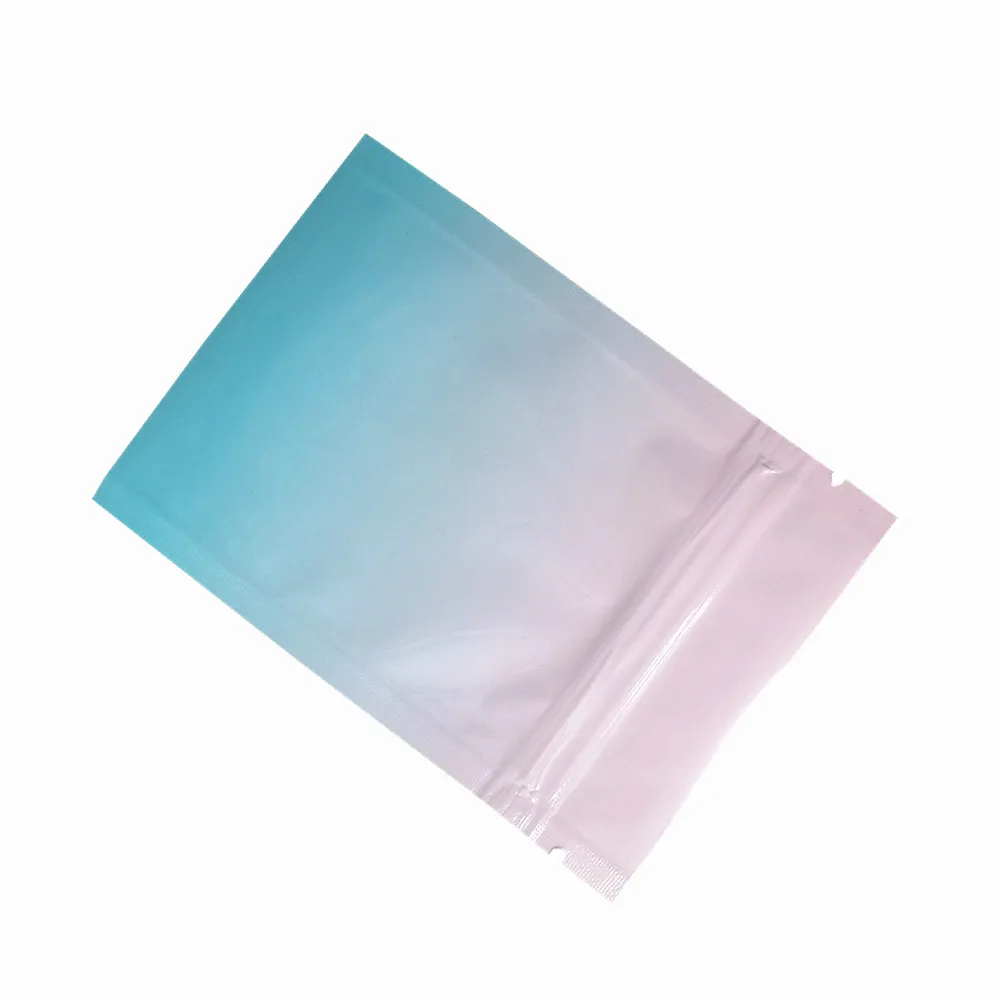 粉蓝渐变铝箔自封袋 F