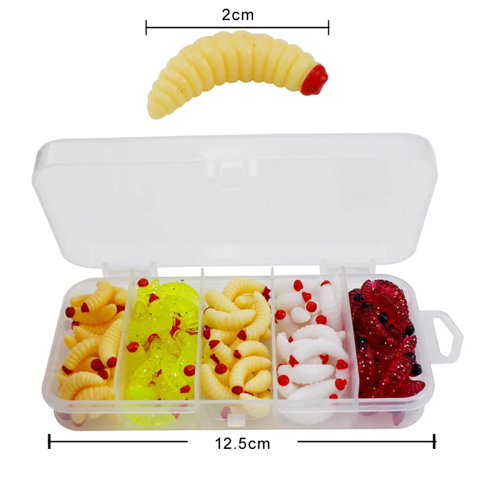 Soft Grub & Worm Bait Set 6