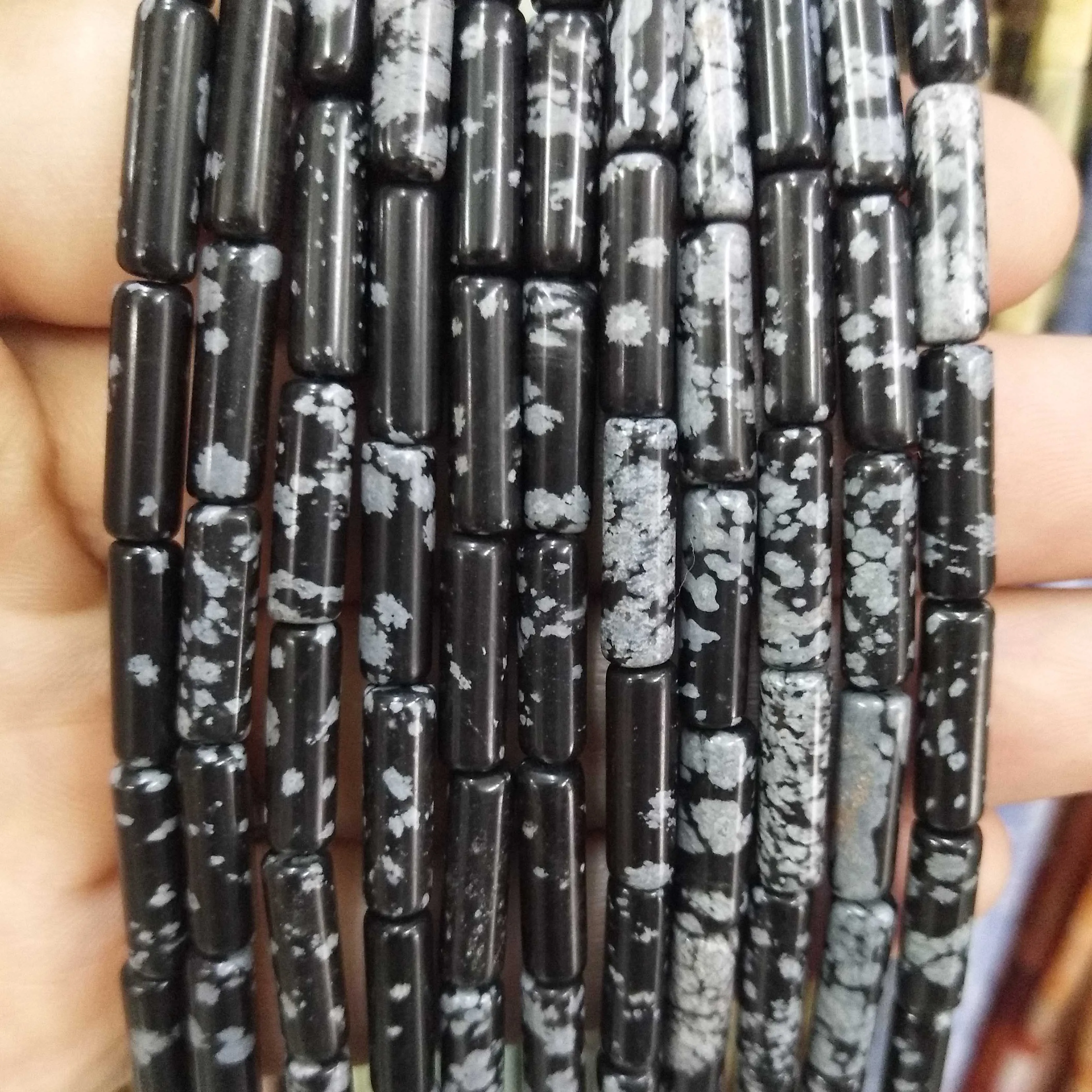 Natural Stone Cylinder Beads: Turquoise, Agate, Lapis Lazuli, and Jasper