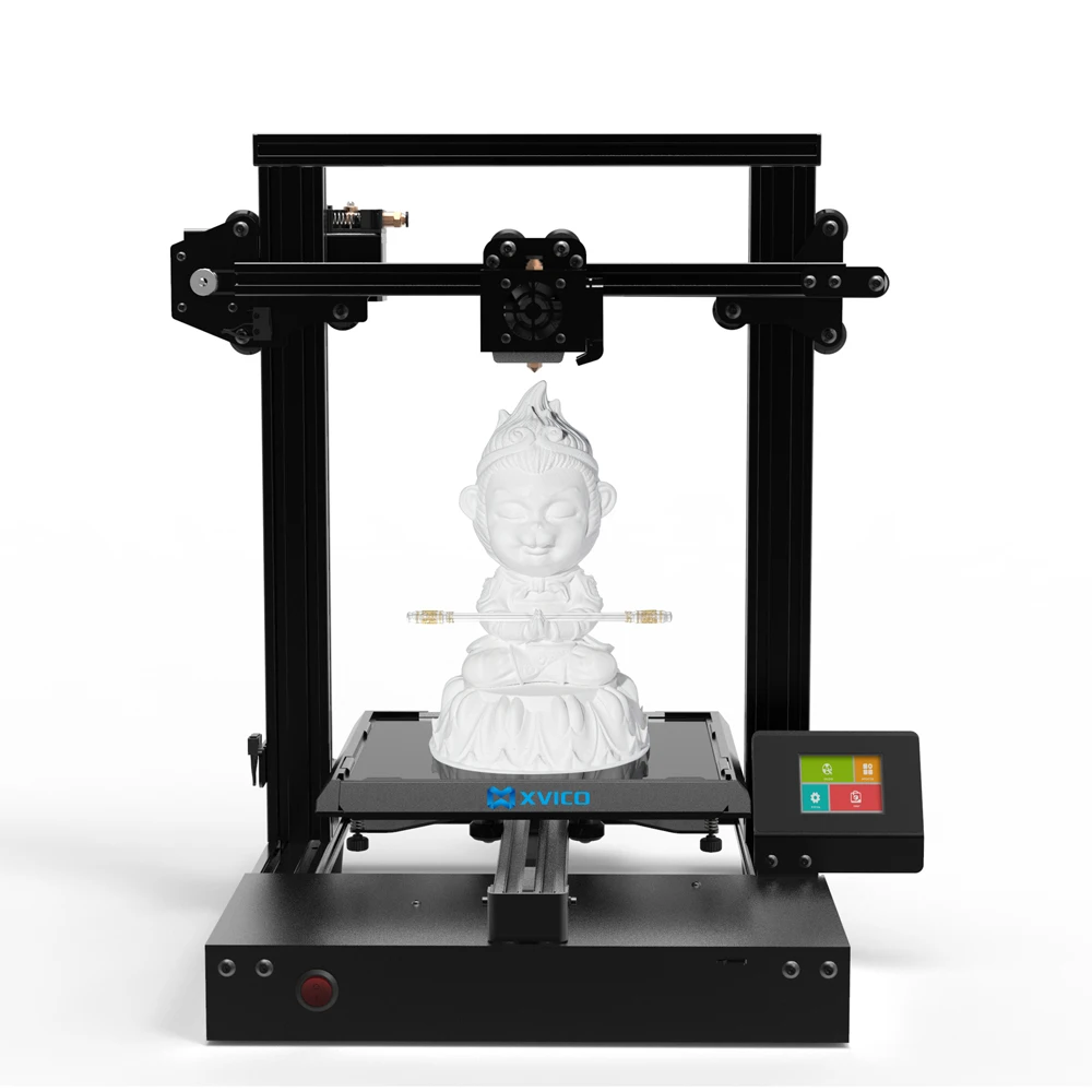 Алюминиевый 3D принтер XVICO 220x220x240 мм с несколькими языками|3D принтеры| |