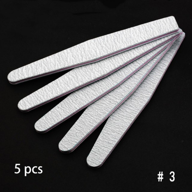 multi-shape sandpaper nail file lime double-sided sanding buffer block, gray nail file for UV gel polishing manicure tools